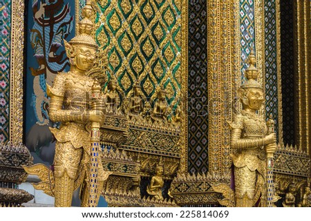 The Wat Phra Kaew or the Temple of the Emerald Buddha. full official name Wat Phra Sri Rattana Satsadaram, is regarded as the most sacred Buddhist temple in Thailand.