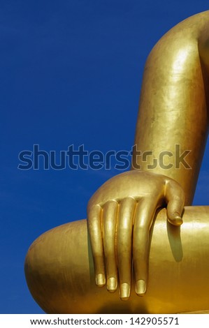 Hand of a Buddha statue at Chiang Rai, Thailand