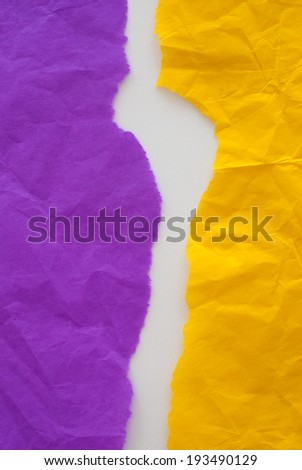 violet and yellow  paper design