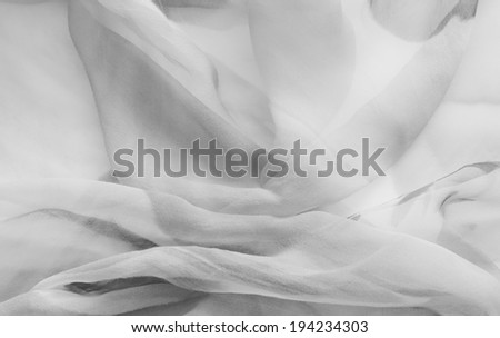 black and white silk