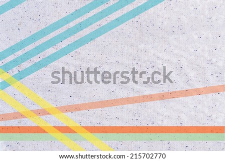 colored stripes on gingham textile