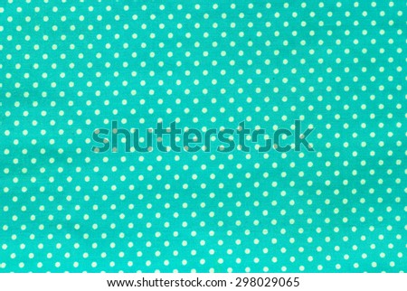 turquoise polka dot fabric - textured background