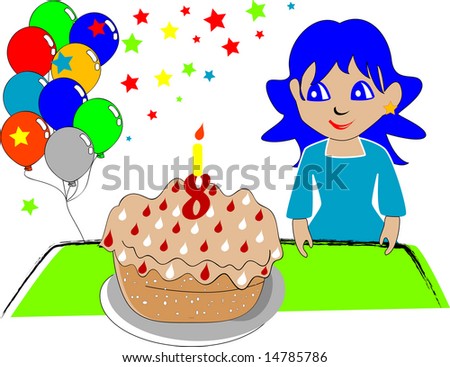 birthday party clip art. of a irthday party
