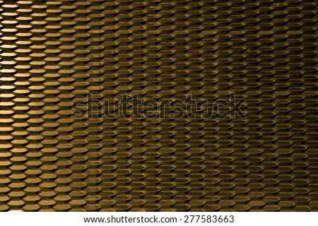 Texture of metallic mesh gold