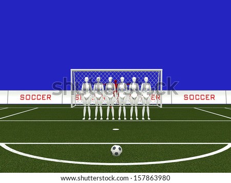 free kick , football or soccer