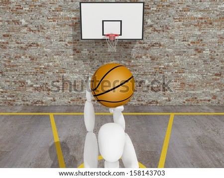 Basketball player shooting  the ball , street  basketball,Urban basketball court