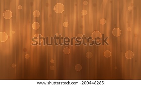 Abstract gold neon background with circles and lines