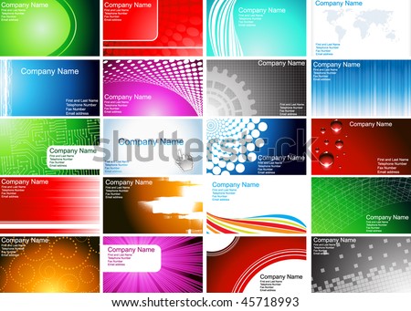 Business Card Template on Various Business Card Templates  Vector    45718993   Shutterstock