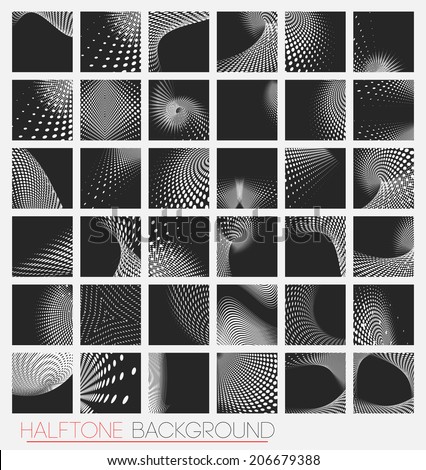 Set of dotted abstract forms Set of dotted abstract forms