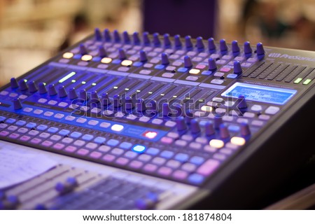 Chanel Slider Electronic Mixer, Professional audio mixing console