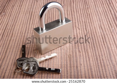 The locking hinged with three keys