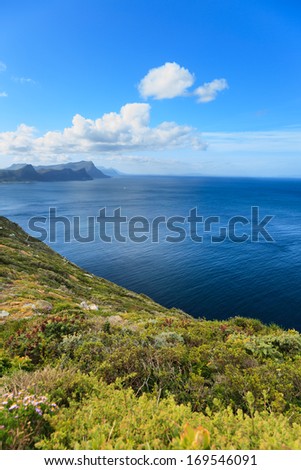 Scenery and Sea Around Cape of Good Hope, Cape Town, South Africa