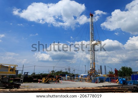 Land Drilling Rig in Yard