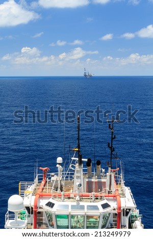 Offshore Supply Vessel For Oil Drilling Rig in The Middle Of Ocean