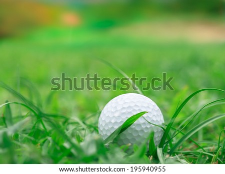 Golf ball on Rough grass but keep going to the holes