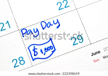 pay day time planner