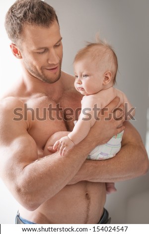 Download this Man With Baby Young... picture