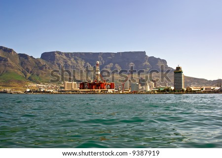 panorama of city of cape town from the bay