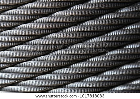 new steel cable ,steel wire or steel rope, rope sling drum.Texture and background