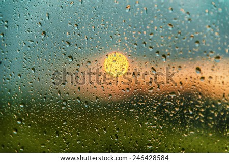 sun with rain