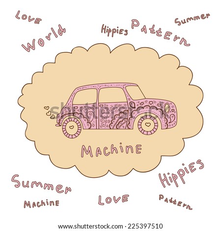 Illustration Machines hippies
