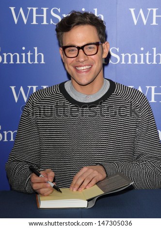 Milton Keynes .  Will Young attends a book signing for his book  Funny Peculiar  at WH Smith, Milton Keynes, Bucks, UK. 2nd November 2012