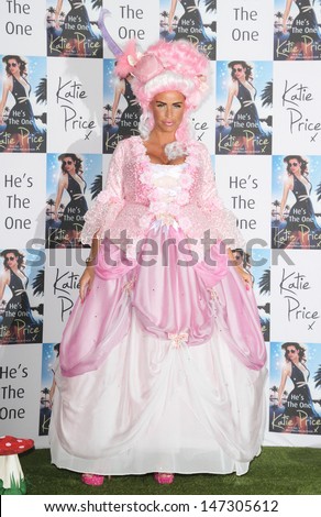 London, UK. Katie Price at Katie\'s \'He\'s The One\' - new novel launch, at the Worx Studios, Fulham, London. June 18th 2013