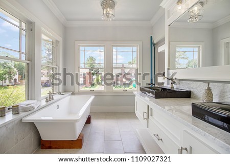 Updated New White Luxury Bathroom