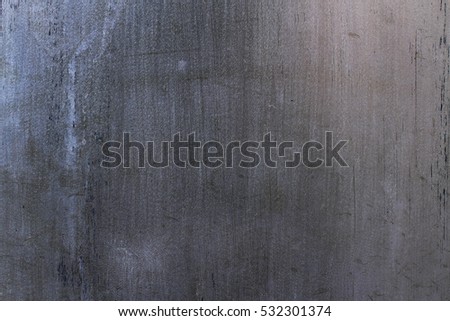 Dark texture of steel sheet metal with injuries, scratches and failures