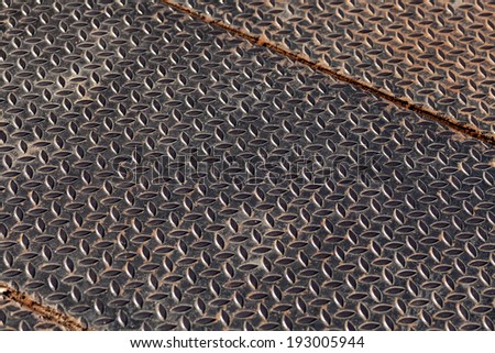 Rusty metal floor
