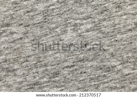 Gray cotton t-shirt fabric texture and background