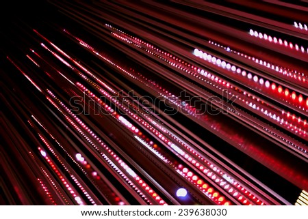 Defocused Technology Red Light Background