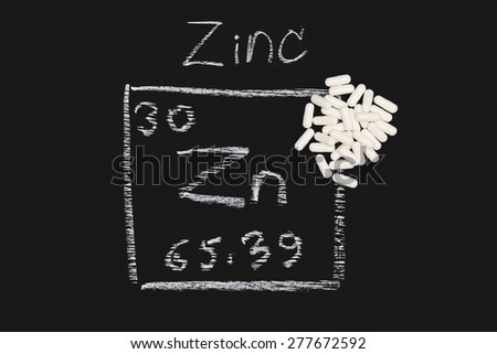 Zinc capsule supplementary  food  periodic  table nutrition vitamin