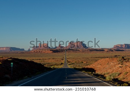 View to the Monument Valley from Forest Gump Point at 13 mile of 163 highway.