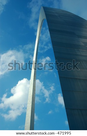 The Gateway Arch in St. Louis, MO, USA - tallest national monument in the United States at 630 feet tall.