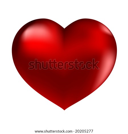 stock vector : red heart