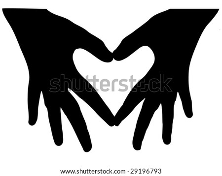 Heart Shape From Fingers Stock Vector Illustration 29196793 : Shutterstock