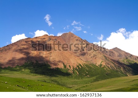 mountain in the Tibet plateau