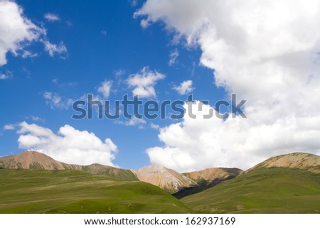 mountain in the Tibet plateau