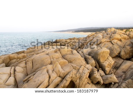 the rock in the Qizi Bay, Changhua country, Hainan island, China