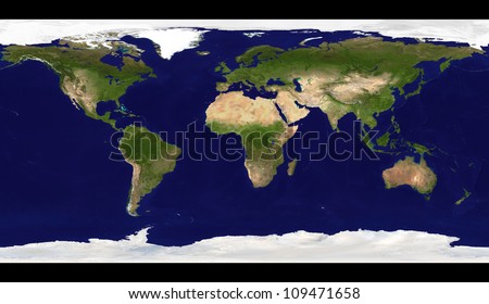 Big size physical world map illustration Big size physical world map illustration