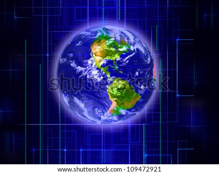 Big size Earth planet illustration