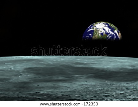 Space travel, Earth at the horizon