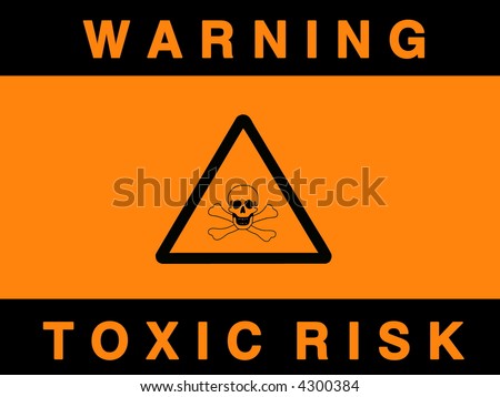 stock photo Toxic hazard sign