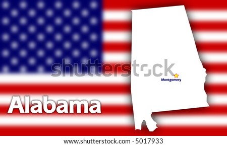 alabama state flag picture. stock photo : Alabama state
