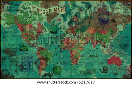 World Map Political Map. Physical World Map With