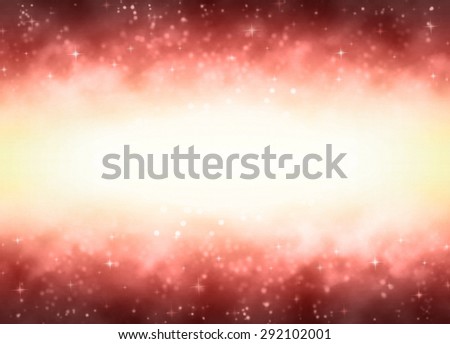 Red Galaxy Background - A beautiful abstract space background with stars and clouds of particles. A fiery hot red and yellow color scheme with a gradient from dark to light.