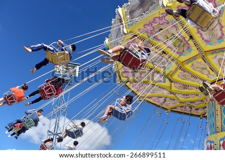 Sydney Royal Easter Show March 28-April 8,2015\
Carnival rides including sky flyer which is very popular in Sydney\'s largest event held in Sydney Olympic park, great for family fun day