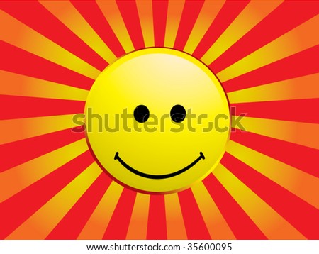 smiley background. stock vector : happy smiley