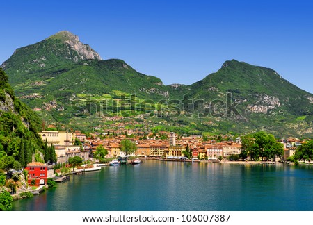 the city of Riva del Garda, situated in the northern part of the largest Italian lake, Lago di Garda
